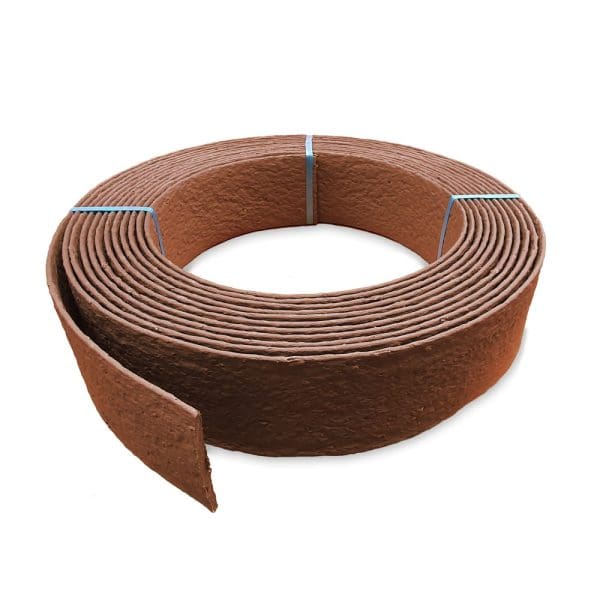 RecoEdge Plastic Garden Edging Roll 20m - Brown