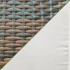 Two Seat Bistro Rattan Dining Set  Brown - Image 4