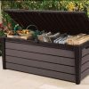 Keter Brushwood 570L Storage Box - Brown