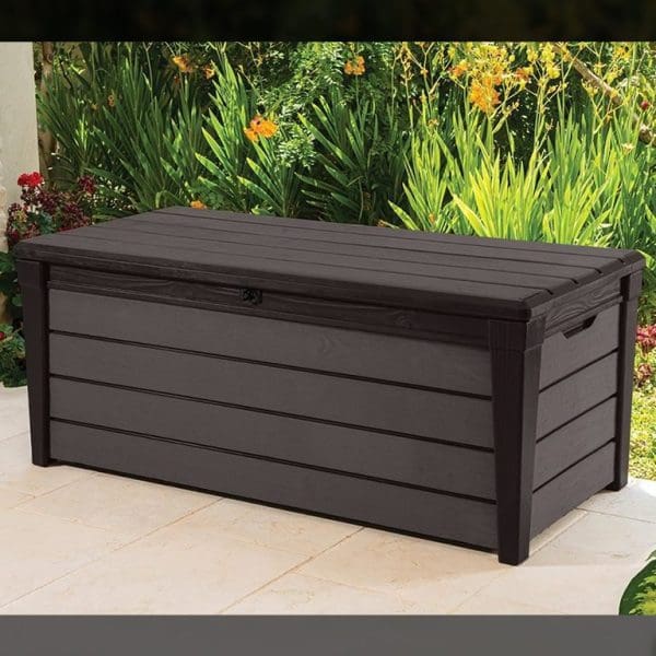Keter Brushwood 570L Storage Box - Brown - Image 2