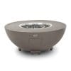 Saturn Round Gas Fire Pit with Cover and Glass Wind Guard Coffee - Image 8