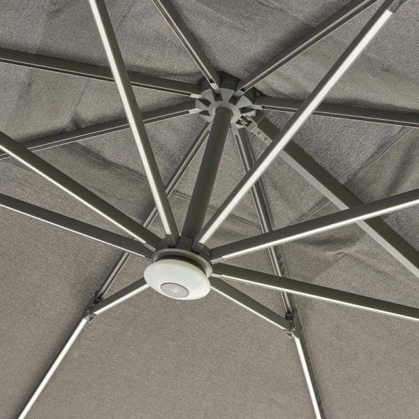 Royce Ambassador LED Nova Sun Parasol Carbon - Image 3