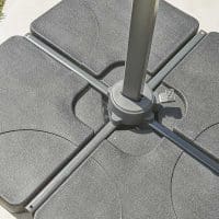 Royce 100kg Plastic Covered Concrete 4 Part Base