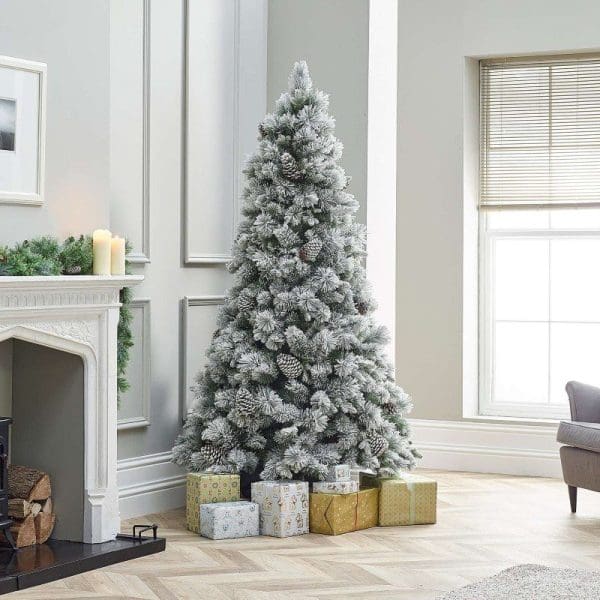 5ft Virginia Pine Snowy Artificial Christmas Tree
