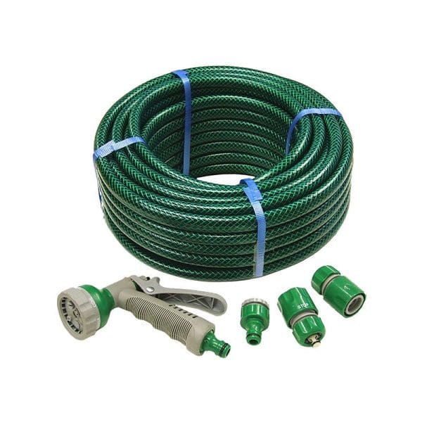 PVC Reinforced Hose 15m Fittings and Spray Gun