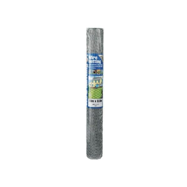 Galvanised Wire Netting 13mm² Hexagon, 10 x 0.9m