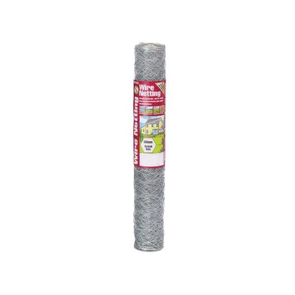 Galvanised Wire Netting 50mm² Hexagon, 10 x 0.9m