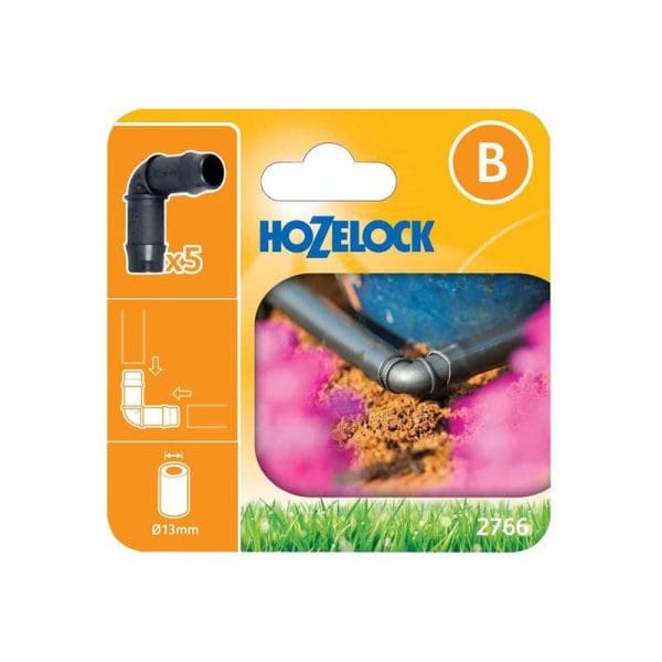 2766 90º Elbow Connector 13mm (Pack 5)