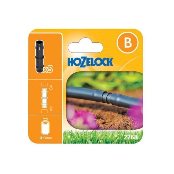 2768 Straight Connector 13mm (Pack 5)