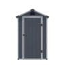 Airevale 4x3 Apex Plastic Shed - Dark Grey - Image 2