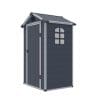 Airevale 4x3 Apex Plastic Shed - Dark Grey