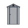 Airevale 4x3 Apex Plastic Shed - Light Grey - Image 2