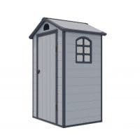 Airevale 4x3 Apex Plastic Shed - Light Grey