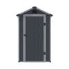 Airevale 4x6 Apex Plastic Shed - Dark Grey - Image 2
