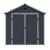 Airevale 8x6 Apex Plastic Shed - Dark Grey - Image 2