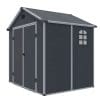 Airevale 8x6 Apex Plastic Shed - Dark Grey