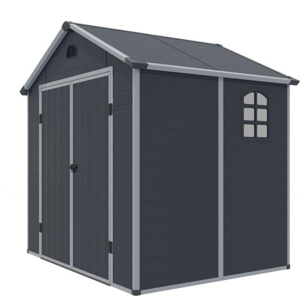 Airevale 8x6 Apex Plastic Shed - Dark Grey