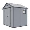 Airevale 8x6 Apex Plastic Shed - Light Grey - Image 13