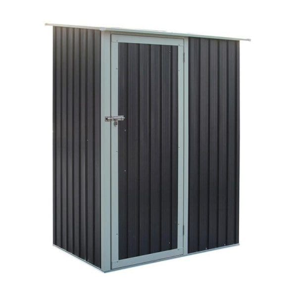 Trentvale 5x3 Metal Pent Shed - Dark Grey - Image 2