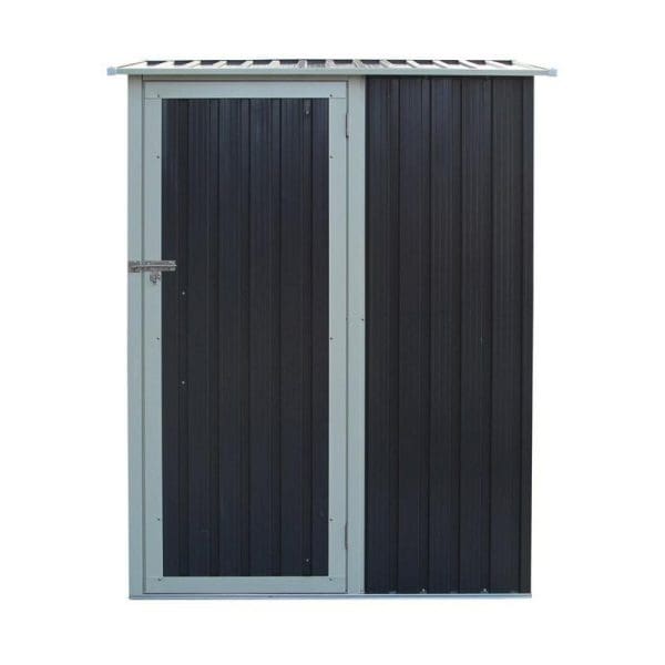 Trentvale 5x3 Metal Pent Shed - Dark Grey