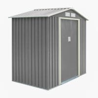 Trentvale 6x4 Metal Apex Shed - Light Grey