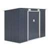 Trentvale 8x4 Metal Pent Shed - Dark Grey