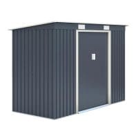 Trentvale 8x4 Metal Pent Shed - Dark Grey