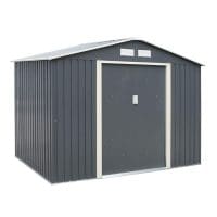 Trentvale 8x6 Metal Apex Shed - Dark Grey