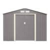 Trentvale 8x6 Metal Apex Shed - Light Grey - Image 2