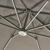 Royce Ambassador LED Nova Sun Parasol Smoke Grey - Image 2