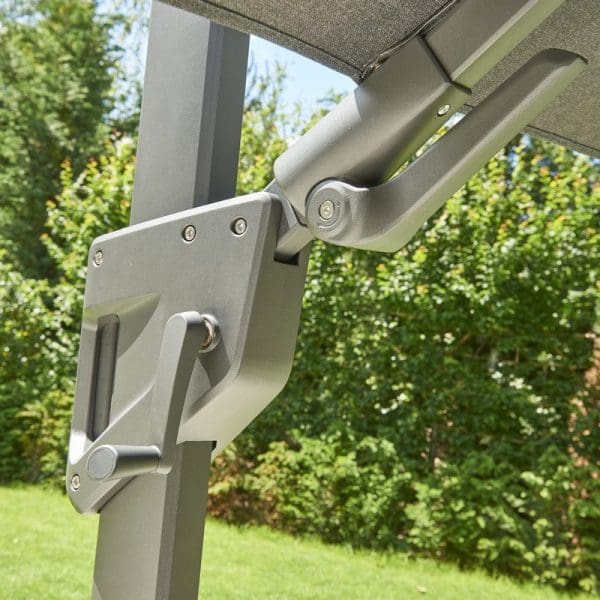 Royce Ambassador LED Nova Sun Parasol Smoke Grey - Image 3