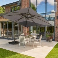 Royce Ambassador LED Nova Sun Parasol Smoke Grey