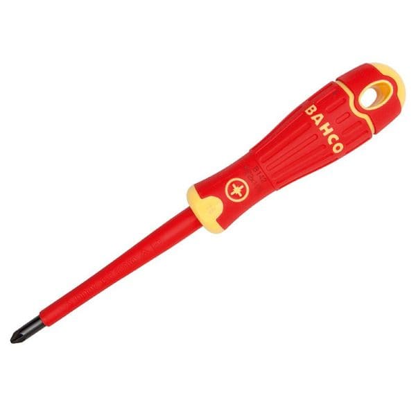 BahcoFit VDE Insulated Pozidriv Screwdriver Tip PZ0 x 75mm