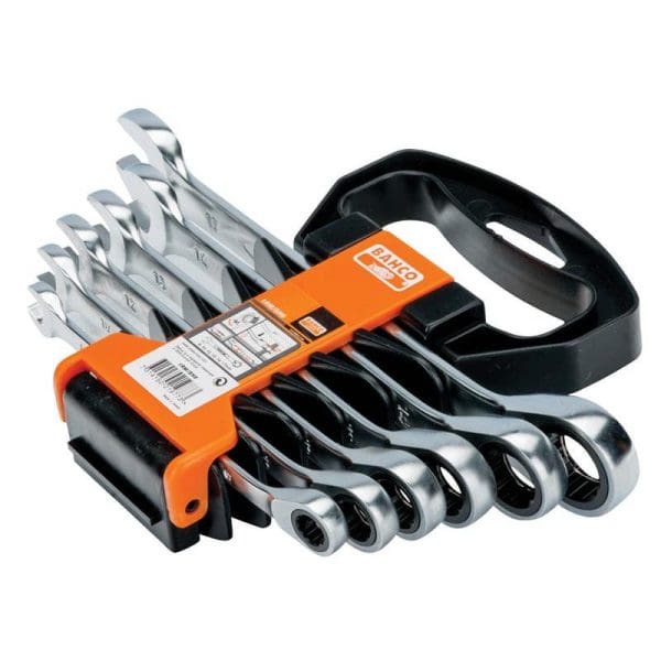 1RM Ratcheting Combination Wrench Set, 6 Piece