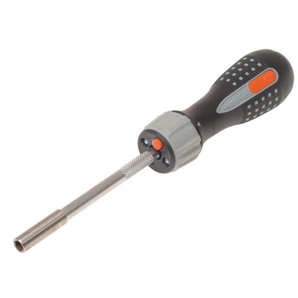 808050L LED Ratchet Screwdriver and 6 Bits