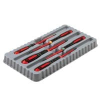 BE-9871SL ERGO Slim VDE Insulated Screwdriver Set, 5 Piece