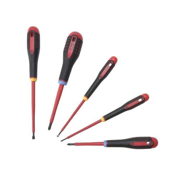 BE-9882S Insulated ERGO Screwdriver Set, 5 Piece