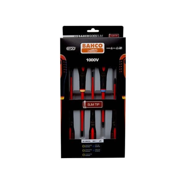 SLIM ERGO Insulated Screwdriver Set, 5 Piece