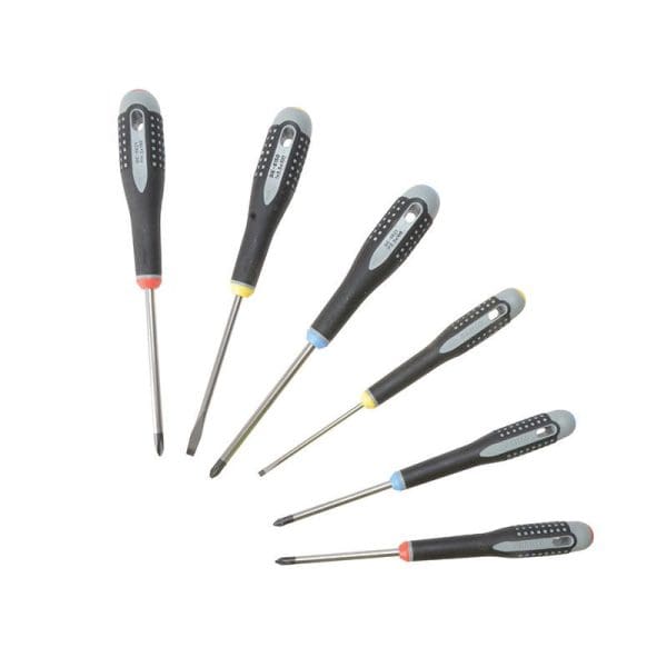 BE-9886 ERGO Screwdriver Set, 6 Piece