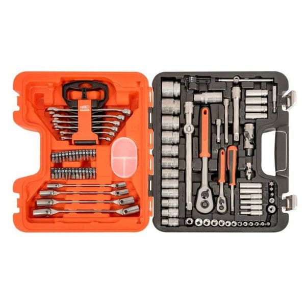 S910 Socket and Spanner Set of 92 Metric and AF 1/4 and 1/2in Drive