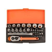 SL25 Socket Set of 25 Metric 1/4in Drive