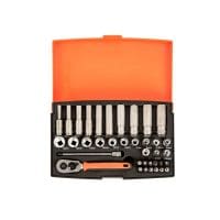 SL25L Socket Set of 37 Metric 1/4in Deep Drive