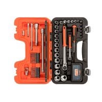 SL79 Slim Socket Set of 79 Metric 1/4in and 1/2in Drive