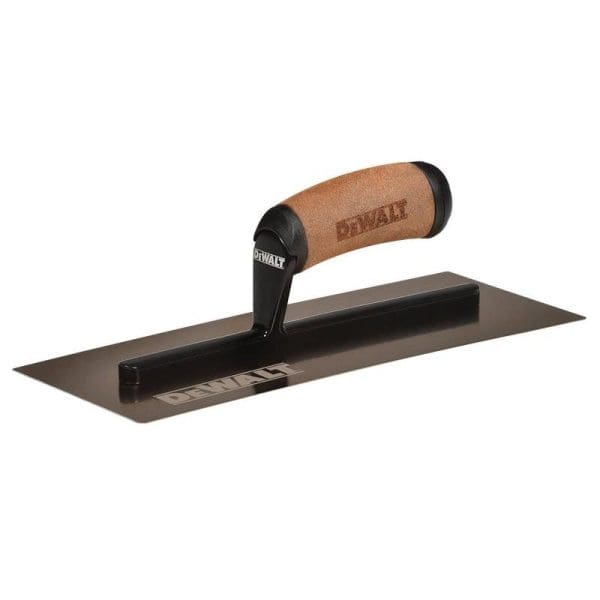 Curved Gold Stainless Steel Finishing Trowel 12in