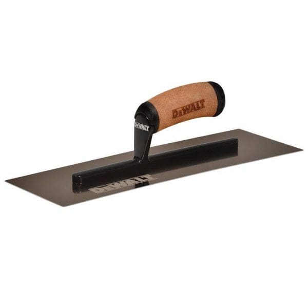 Curved Gold Stainless Steel Finishing Trowel 14in
