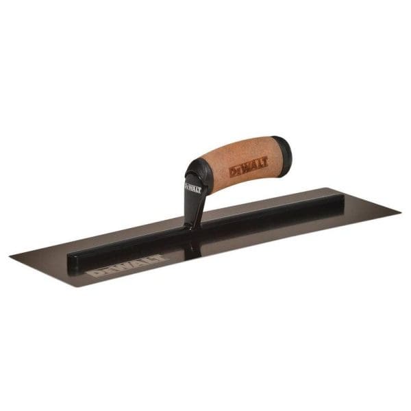 Curved Gold Stainless Steel Finishing Trowel 16in