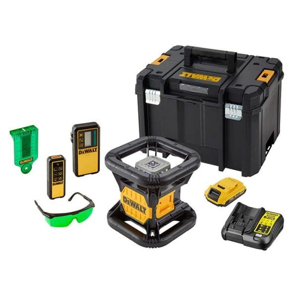 DCE079D1G Green Rotary Laser Kit 18V 1 x 2.0Ah Li-ion