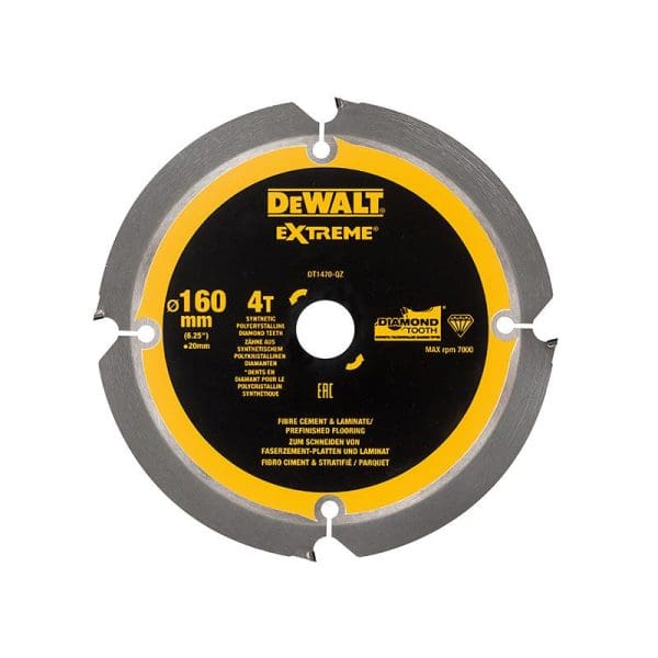 Extreme PCD Fibre Cement Saw Blade 160 x 20mm x 4T