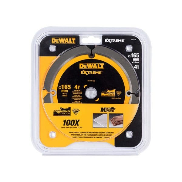 Extreme PCD Fibre Cement Saw Blade 165 x 20mm x 4T