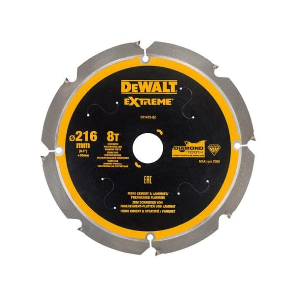 Extreme PCD Fibre Cement Saw Blade 216 x 30mm x 8T